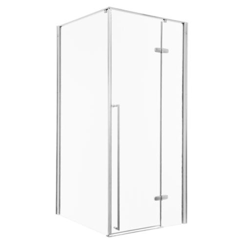 Long króm szögletes zuhanykabin tálca nélkül