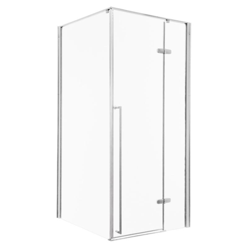 Long króm szögletes zuhanykabin tálca nélkül