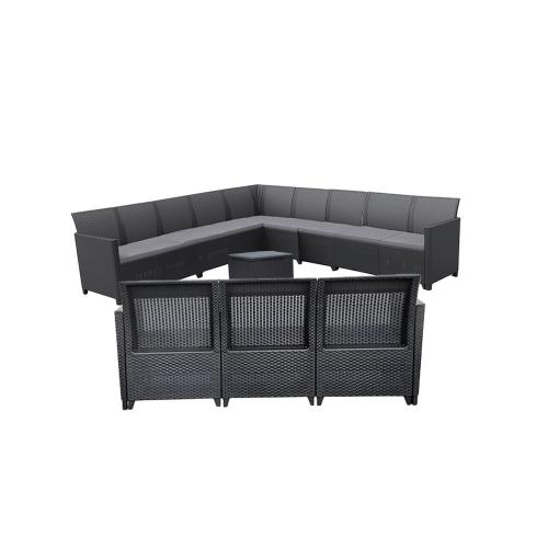 Claire IV 12 személyes kerti bútor garnitúra vigo tárolós asztallal