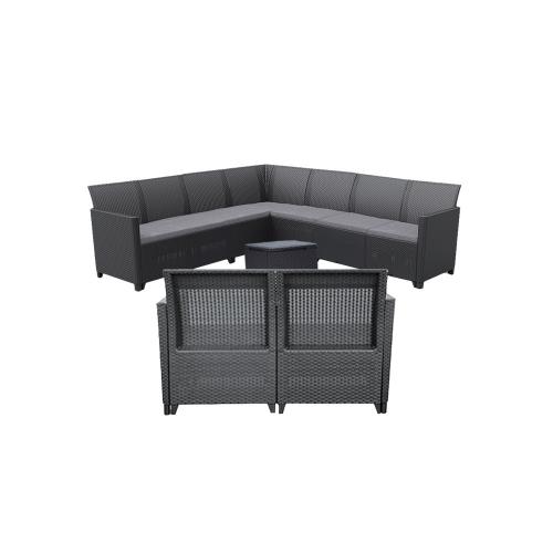 Claire V 9 személyes kerti bútor garnitúra vigo tárolós asztallal