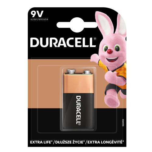 Duracell 6LR61 10PP110031 9V alkáli elem, 9 V feszültség, 1db/bliszter