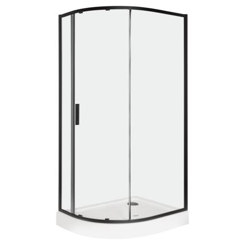 Solid RPA BL íves egyajtós aszimmetrikus zuhanykabin zuhanytálcával -balos