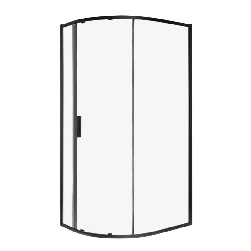 Solid RPA BL íves egyajtós aszimmetrikus zuhanykabin zuhanytálcával -balos