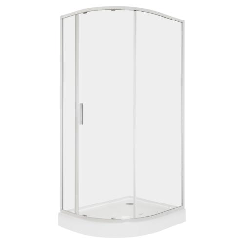 Solid RPA íves egyajtós aszimmetrikus zuhanykabin zuhanytálcával -balos