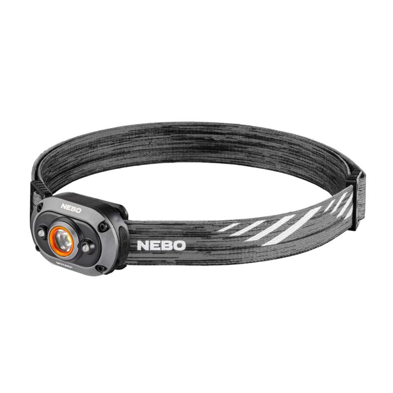NEBO NEB-HLP-0023-H MYCRO 450 fejlámpa, 450 lumen, IPX4 víz- és ütésálló, akkumulátoros tápellátás