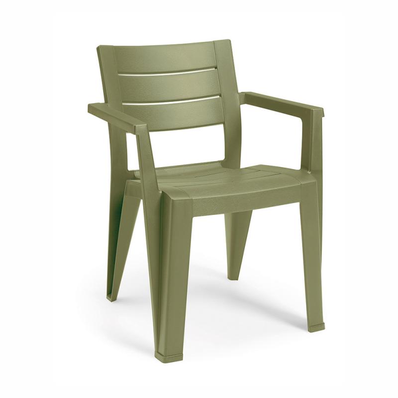 Julie kartámaszos műanyag kerti szék