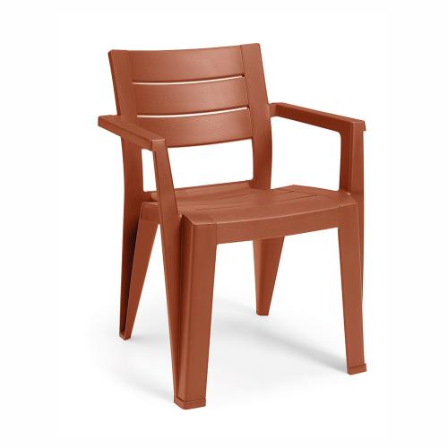 Julie kartámaszos műanyag kerti szék