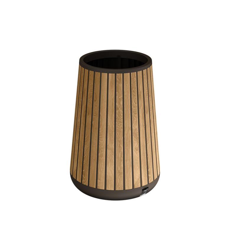 Deco henger alakú magasított műanyag virágláda 83 L