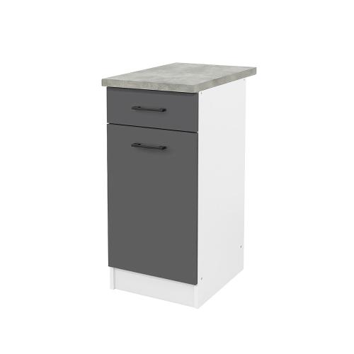 Praktik 40 alsó szekrény 1 ajtós 1 fiókos