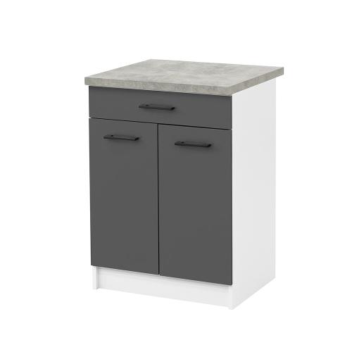 Praktik 60 alsó szekrény 2 ajtós 1 fiókos