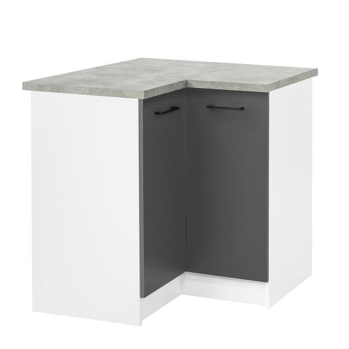 Praktik 90 alsó sarok szekrény 2 ajtós