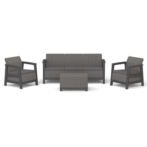 Scandi Love linea duo kerti bútor szett jute tárolós asztallal