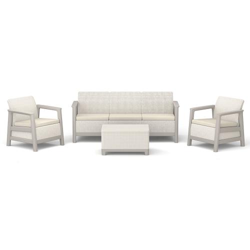 Scandi Love linea duo kerti bútor szett jute tárolós asztallal