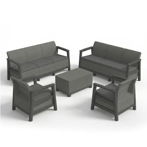 Scandi Love max linea duo kerti bútor szett jute tárolós asztallal