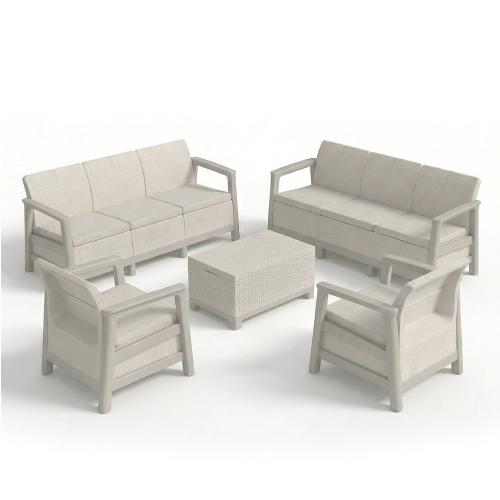 Scandi Love max linea duo kerti bútor szett jute tárolós asztallal