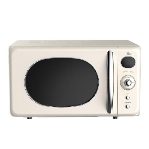 Zilan ZLN1245 retró mikrohullámú sütő, 700 W, 20 liter, 6 fokozat, LED kijelző, gyerekzár, elektronikus vezérlő, bézs