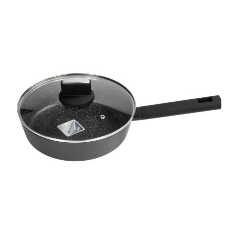 Zilan ZLN0874 Spotty Chef magasfalú serpenyő fedővel, 24 cm, 2,4 literes, tapadásmentes bevonat