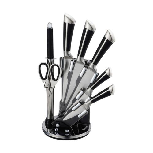 Zilan ZLN1634 8 darabos késkészlet, állvánnyal, 3CR13 rozsdamentes acél, mosogatógépben mosható