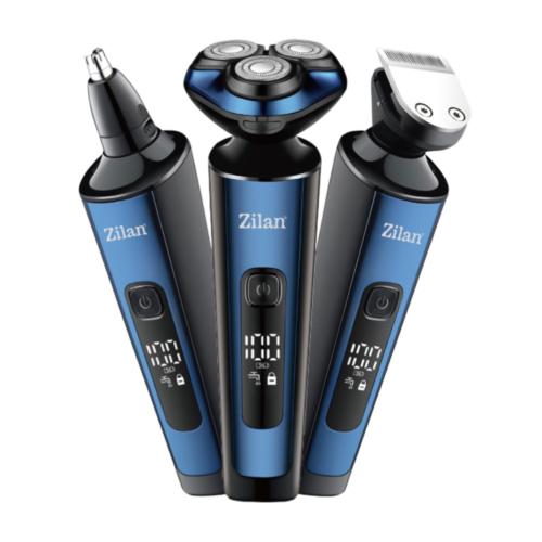 Zilan ZLN8726 Aion borotva és trimmelő, vízálló kivitel, rozsdamentes acél pengék, akkumulátoros működés, LED kijelző