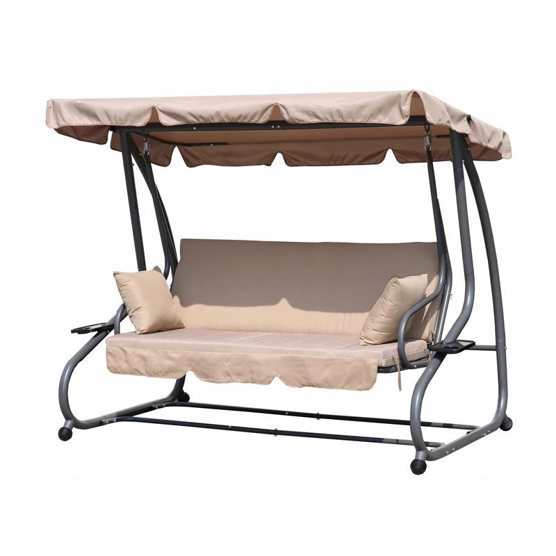 Átalakítható kerti hintágy bézs