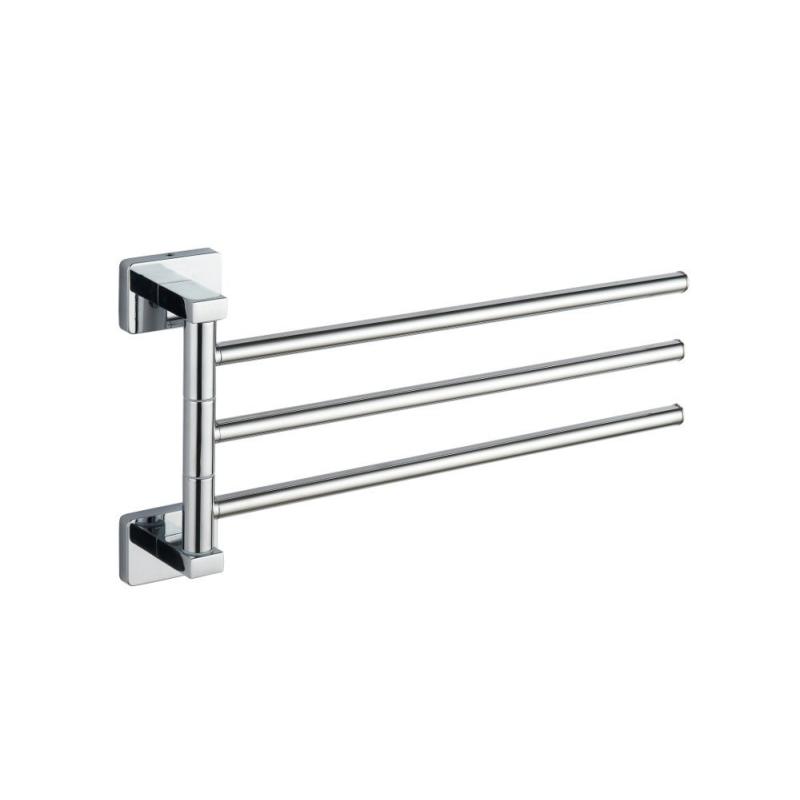 AQUALINE APOLLO mozgatható tripla törölközőtartó, 334mm, króm