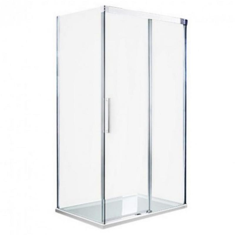 Fabio 90x120 cm aszimmetrikus szögletes zuhanykabin zuhanytálca nélkül Easy clean bevonattal