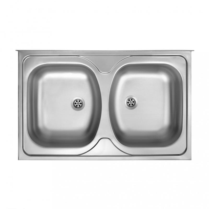 Tango rozsdamentes mosogató két medencés