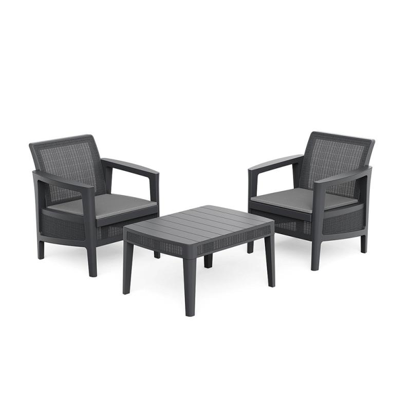 Atlas linea műanyag balkon szett párnával