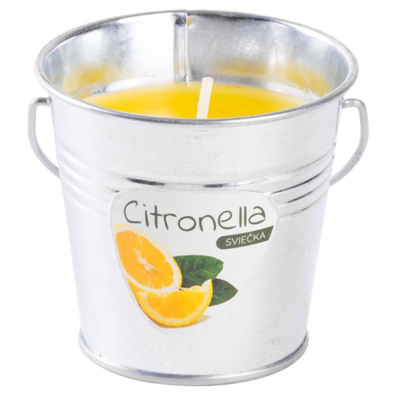 Gyertya Citronella CB143, 80 g, vödör, 80 x 72 mm