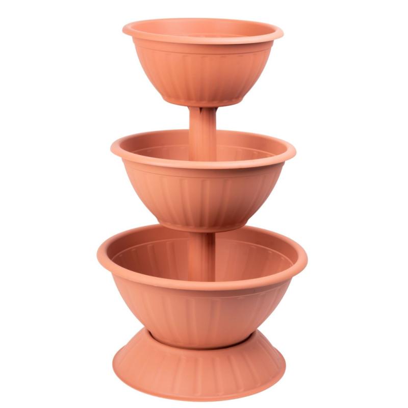 Virágcserép Strend Pro PYRAMID, 82 cm, terracotta