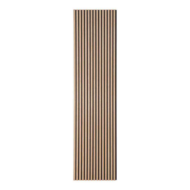 Akusztikus panel, fa furnér, natúr, tölgy hatású 240x60x2,2 cm