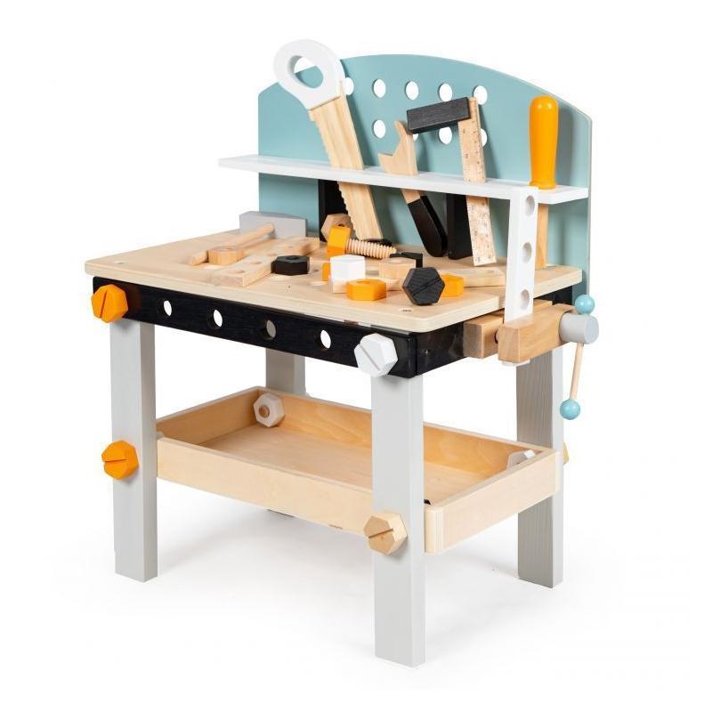 Fa gyerek szerelőasztal, munkapad  38 db