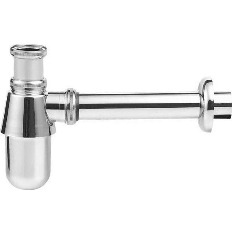 AQUALINE mosdó szifon szorító anyával 1"1/4-32mm, réz/króm