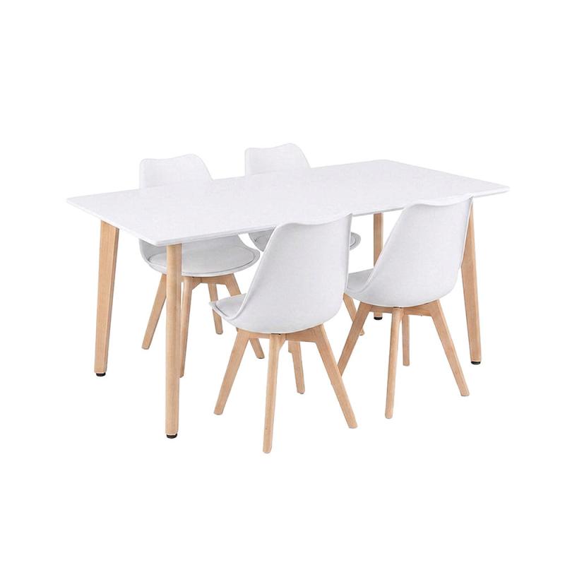Silla 150 4+1 étkező garnitúra fehér-fehér