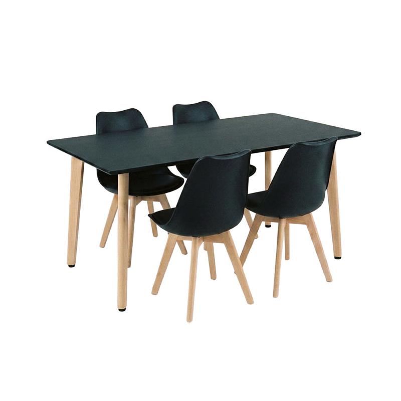 Silla 150 4+1 étkező garnitúra fekete