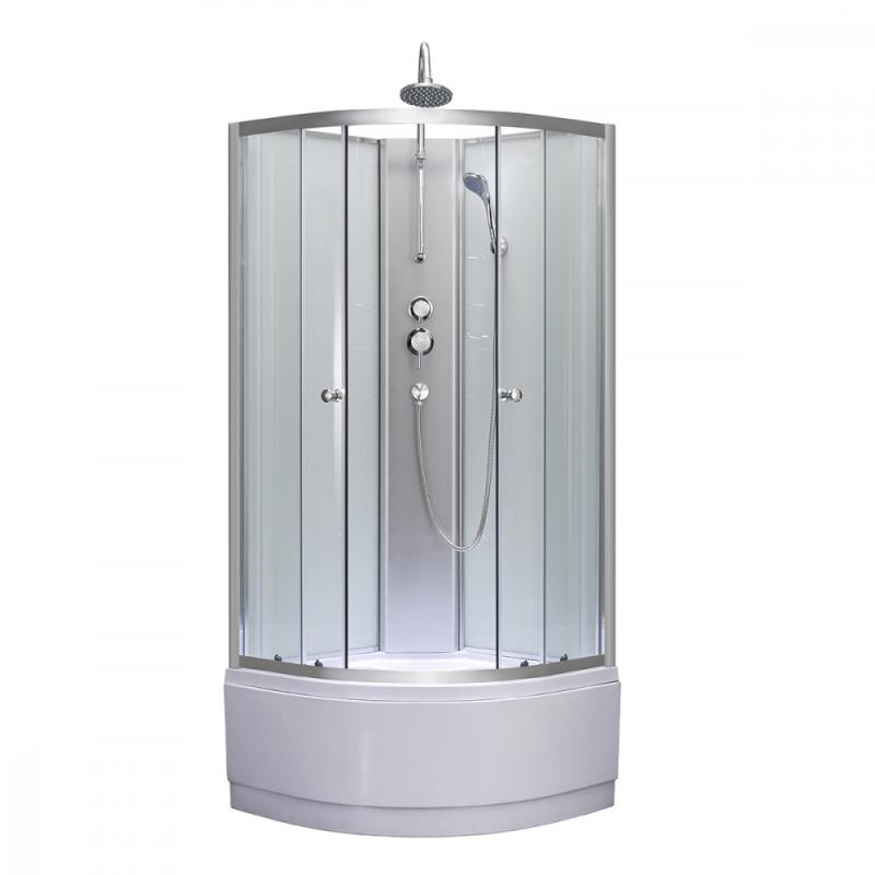 Karolino 90 white mélytálcás zuhanykabin