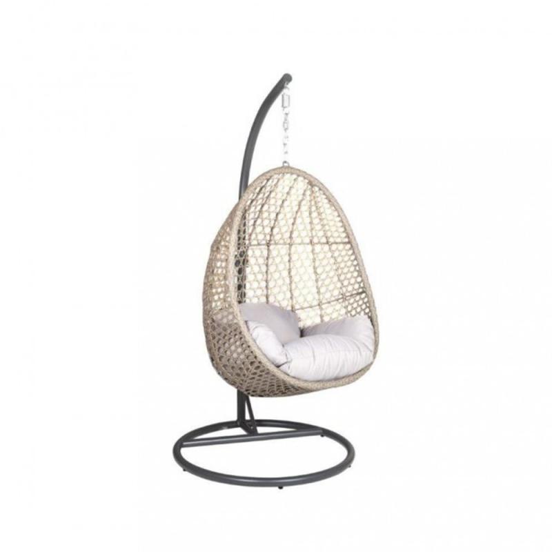 ALANISLG függő fotel színben - bézs kosárral