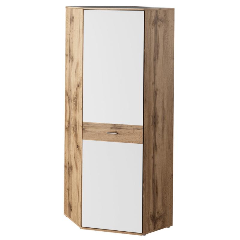 Gardróbszekrény 199 cm LT3087 wotan tölgy-fehér