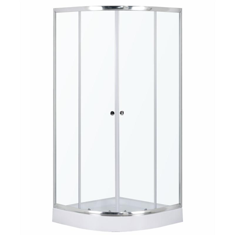 Leo 90 Chrome íves zuhanykabin zuhanytálcával