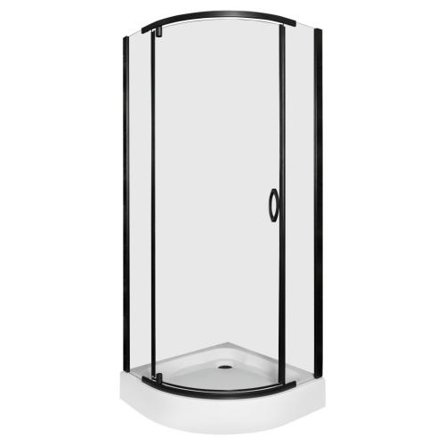 Splash Black 90 íves zuhanykabin zuhanytálca nélkül