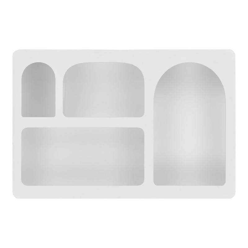 Bryne fali polc, festett fa, fehér 40x13x60 cm