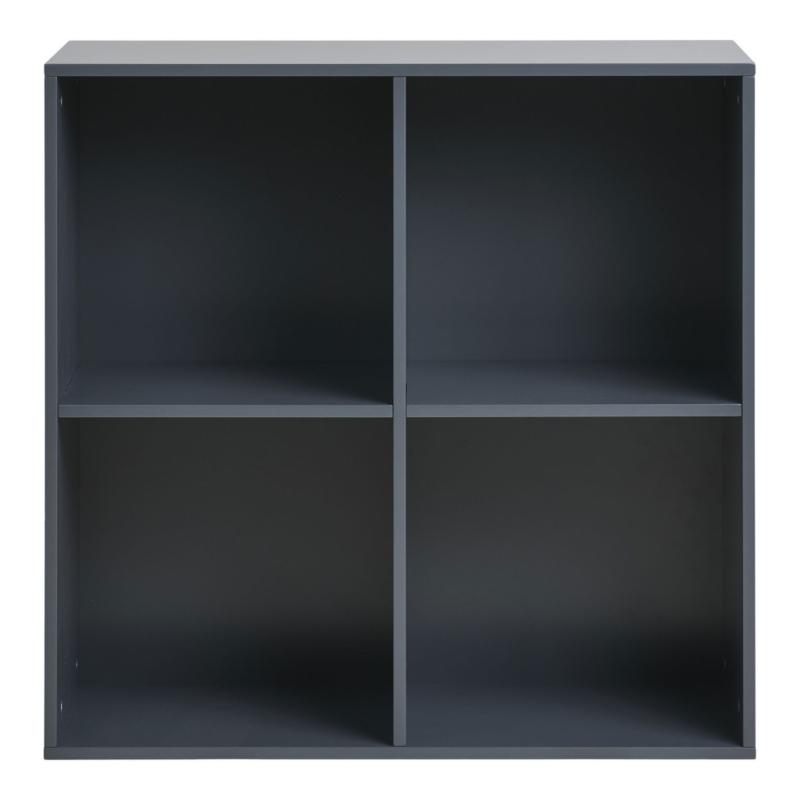 Horne fali polc, festett fa, sötétszürke 69x30x69 cm