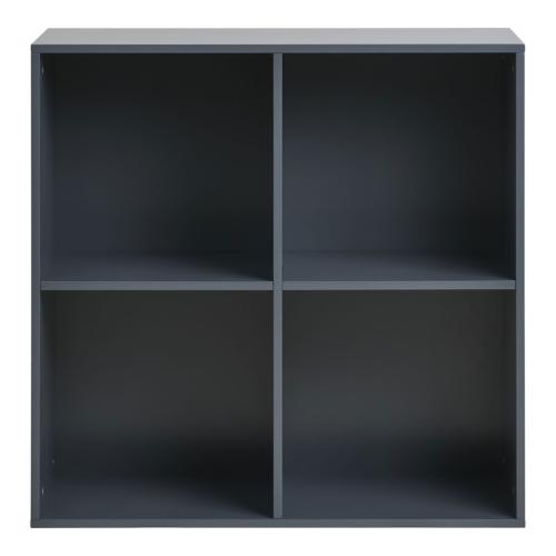 Horne fali polc, festett fa, sötétszürke 69x30x69 cm