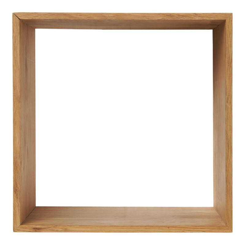 Lattoon fali polc, tölgyfa, natúr, 30x18x30 cm