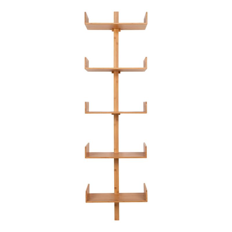 Villa polc bambusz, natúr, 50x180 cm