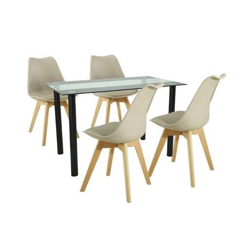 Zelma 6+1 étkező garnitúra szürke