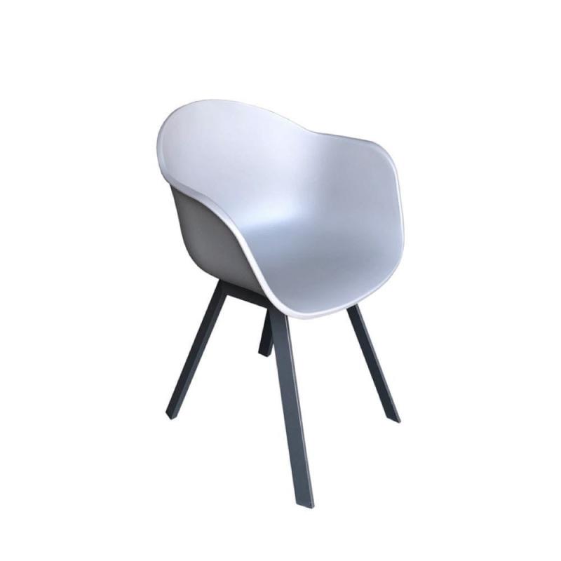 Jupiter műanyag kerti szék fém lábbal