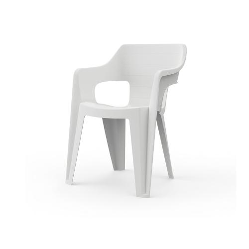 Bilboa Iowback műanyag kartámaszos kerti szék fehér