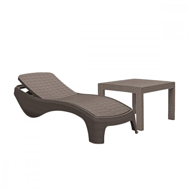 Atlantic kerti nyugágy set Rosario asztallal